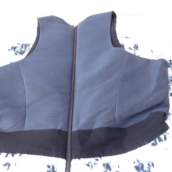 Sashin & Babi Noir NWT $1,25.00 Black Navy and White Fit and Flare DRESS SZ S - Picture 8 of 15